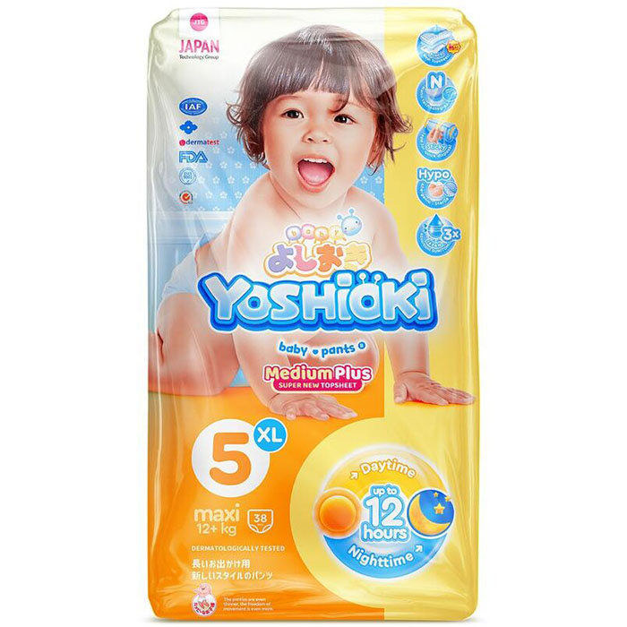 Yoshioki MEDIUM PLUS - детские трусики-подгузники XL38 12+ кг