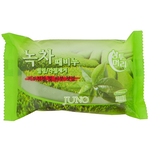 Juno - Peeling Soap Green Tea - косметическое пилинг-мыло с зелёным чаем