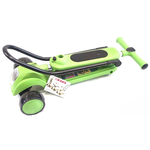 Детский самокат 3в1 с сиденьем и толкателем (музыка, свет)