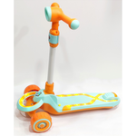 Детский самокат 3в1 (музыка, подсветка, дополнительные колёса)