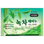 Juno - Peeling Soap Green Tea - косметическое пилинг-мыло с зелёным чаем, 150 г
